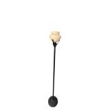 Metal Floor Lamp - 63-Inch Tall with Glass Shade
