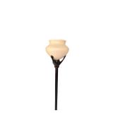 Metal Floor Lamp - 63-Inch Tall with Glass Shade