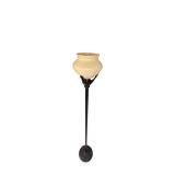 Metal Floor Lamp - 63-Inch Tall with Glass Shade