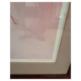 Framed Pink-Toned Portrait Print - 22 by 26 Inches