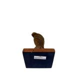 Wood Base Bird Sculpture with Hard Resin Body - Made in China