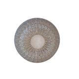 7.5 X 3 Inch Glass Bowl with Faceted Cut Pattern