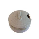 Handmade Stoneware Lidded Jar with Speckled Glaze - Wheel-Thrown Studio Pottery