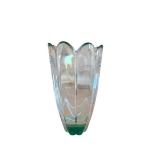 Orrefors Glass Vase - Signed Bottom, 8 1/2 Inches Tall