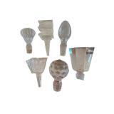Crystal Decanter Stopper Assortment - Assorted Glass Bottle Stoppers (Some With Chips)