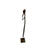 Brass Abstract Figure Sculpture - 16 Inches Tall - Made in India