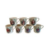 Lenox Christmas Mugs - Marked Lenox Holiday Pattern Ceramic Cups