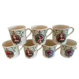 Lenox Christmas Mugs - Marked Lenox Holiday Pattern Ceramic Cups