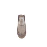 Tall Glass Vase with Long Narrow Neck