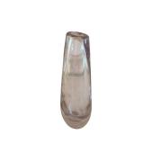 Tall Glass Vase with Long Narrow Neck