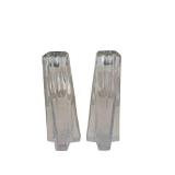 8-Inch Crystal Candlestick Holders (Lot of 2)