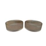 Two Glass Bowls - 8.5" x 3"