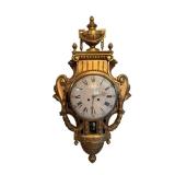 Ornate Gold Tone Plastic Wall Clock - Vintage Baroque Style Decorative Timepiece