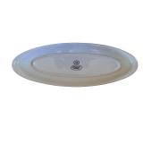 24-Inch Hand Painted Floral Oval Plate - Made in China