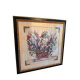 Tomao Floral Bouquet Framed Artwork - Signed Print, 46 x 46 Inches