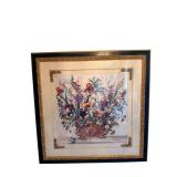 Tomao Floral Bouquet Framed Artwork - Signed Print, 46 x 46 Inches