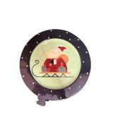 Certified International Becca Barton Santa Plate - 13 Inch Christmas Decor