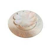 Lenox Floral Border Plate and Bowl - Fine Bone China (Set of 2)