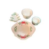 Lenox Holiday Pattern Dinnerware (Lot of 4)