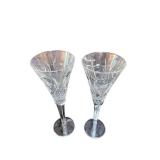 Waterford Crystal 10-Inch Goblets Pair
