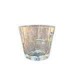 Etched Signature and Date on Bottom - 4.5-Inch Crystal Vase