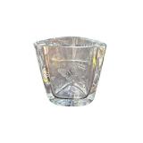 Etched Signature and Date on Bottom - 4.5-Inch Crystal Vase