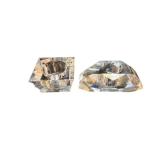 Crystal Cut Glass Candle Holders (Lot of 2)