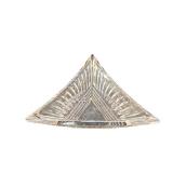 Crystal Cut Glass Bowl - Diamond Pattern, 10 x 5 Inches