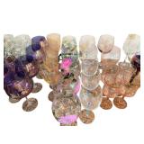 Assorted Hand Painted Glassware - Stemware, Goblets