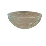 Crystal Cut Glass Bowl with Faceted Exterior