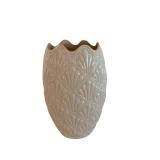 Lenox 10-Inch Vase with Embossed Floral Motif