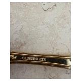 G. B. Rogers 62-Piece Gold-Tone Flatware Set with Storage Rack