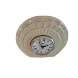 Mikasa Quartz Germany Ceramic Wall Clock - Fluted Bead-Pattern Frame
