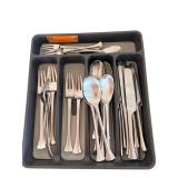 Dansk 30-Piece Flatware Set - Service for 6 in 5-Compartment Organizer