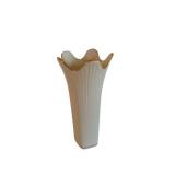 Lenox 7.5 Inch Fluted Rim Vase - Porcelain with Subtle Ribbing