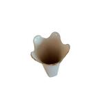 Lenox 7.5 Inch Fluted Rim Vase - Porcelain with Subtle Ribbing