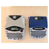 Brother P-Touch Label Makers (Lot of 2) with Laminated TZ Tape