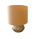 Table Lamp with Fabric Drum Shade - 15.5-Inch Height