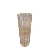 12 Inch Tall Faceted Glass Vase