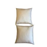 Feather-Down Throw Pillows Piped Border