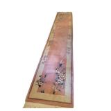 Floral Runner Rug 149 x 27 Inches Fringed-Ends
