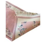 Floral Runner Rug 149 x 27 Inches Fringed-Ends