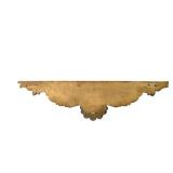 Ornate Resin Wall Shelf with Carved Leaf and Scroll Motifs