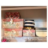 Assorted Gift Boxes & Hat Boxes - Floral Print & Striped Designs