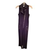 Iman Sleeveless Zip-Front Jumpsuit XS - 96% Polyester 4% Spandex