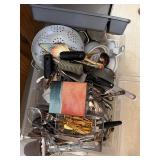 Assorted Kitchen Utensils and Flatware Lot - Spoons, Ladles, Tongs & More