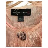 Colleen Lopez XS Fringe Knit Cardigan with Tassels - Made in China