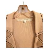 Max Studio Longline Knit Cardigan with Lapel Collar - Size M