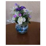 3 Floral arrangements with vases