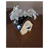 3 Floral arrangements with vases